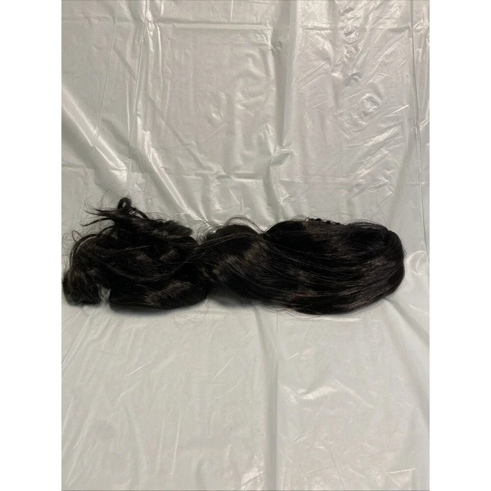 Black Pony Tail Extension Hair Extensions Clip In Synthetic New In Package